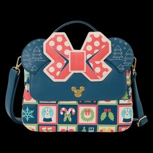 Loungefly Minnie Christmas Crossbody Bag